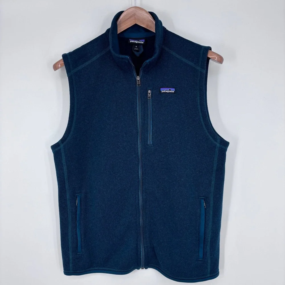 Patagonia Better Sweater Vest Mens XL Dark Borealis Green Fleece Outdoor Hiking